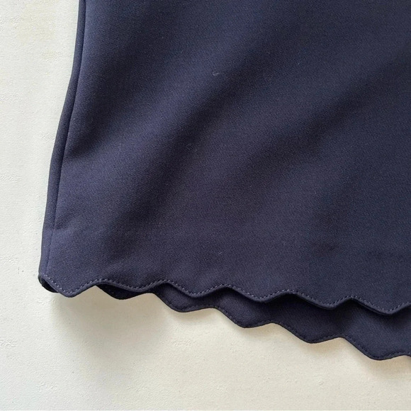 Banana Republic Shorts Scalloped Hem Navy Blue Size 0 - Picture 11 of 16